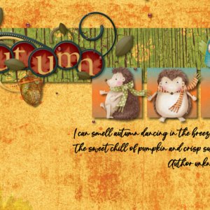 CARD Autumn Hedgehogs