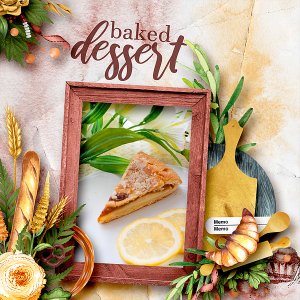 Baked dessert