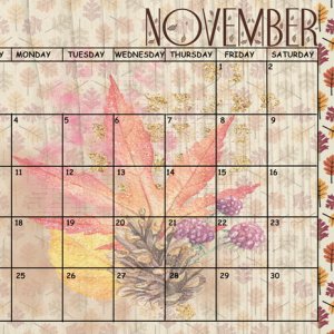 November Sum-Up Calendar