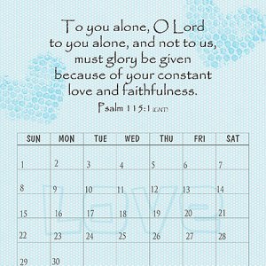 November 2020 Calendar Page