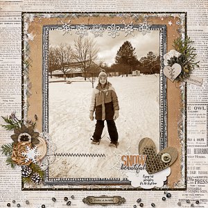 Trying out Snowshoes
