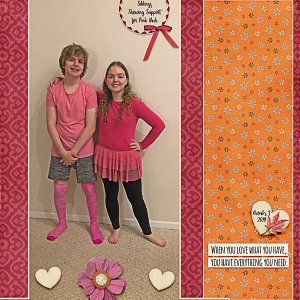 Siblings Supporting Pink Week