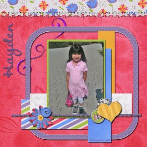 Hayden's First Day of School