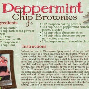 Peppermint Chip Brownies