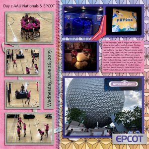 AAU Nationals VB Day 2 + EPCOT 6.26.19