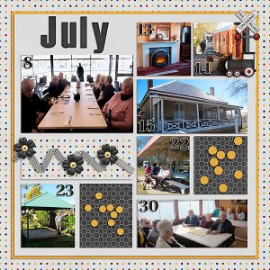 July 2019 Project Life page