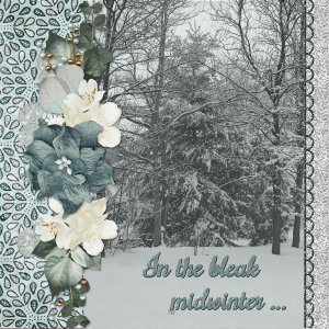 In the bleak midwinter ...