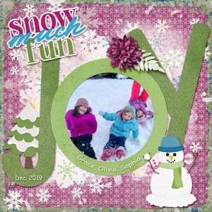 Girls in the snow