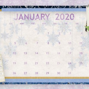 January 2020 calendar