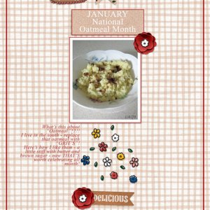 January - National Oatmeal Month