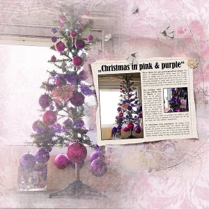 Christmas in pink + purple