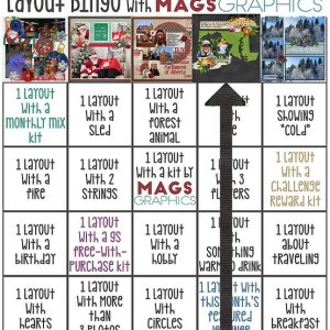 January 2020 Layout Bingo Challenge Card