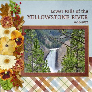Lower Falls of the YELLOWSTONE RIVER