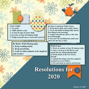 Resolutions for 2020