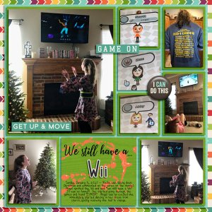 Abigail finding Wii again at 16 - Zumba 01052020