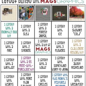 January 2020 Bingo Card