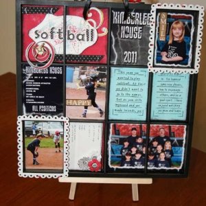 Softball Picture Frame