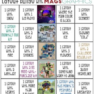 Bingo Challenge with MagsGraphics [January 2020]