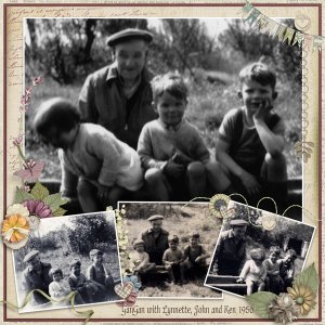 GanGan with Lynnette, Ken and John 1956