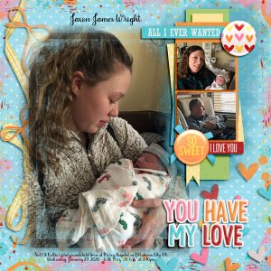 1st Grandchild - boy 01.29.20