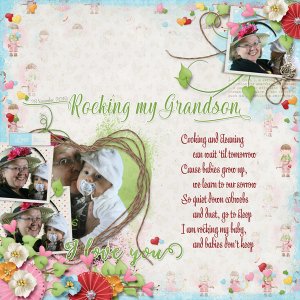 Rocking my Grandson