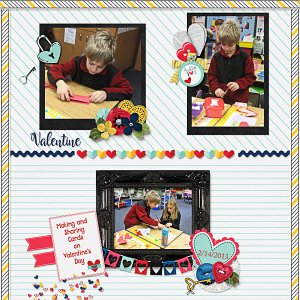 Making and Sharing Cards on Valentines Day