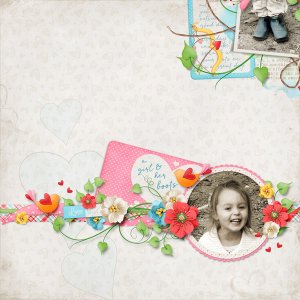 a little girl and her boots