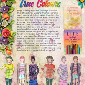 Feb 2020 Back It Up Challenge - True Colours