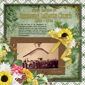 First home of Immanuel Lutheran Church