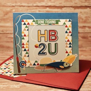 Happy Birthday Fishing card