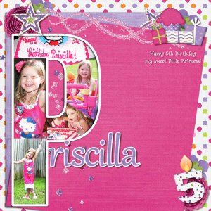 Happy 5th Birthday Priscilla!