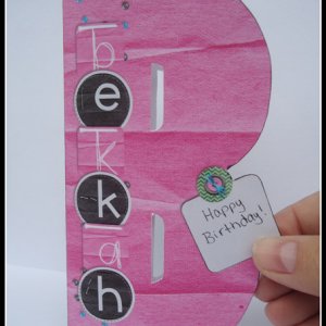 Happy Birthday-Letter Card