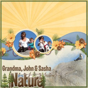 Grandma John and Sasha  Back to Nature
