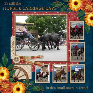 It's still the HORSE + CARRIAGE days in this small town in Texas!