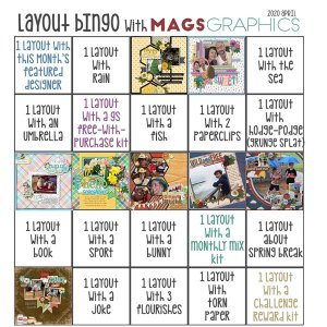 April 2020 Bingo Card