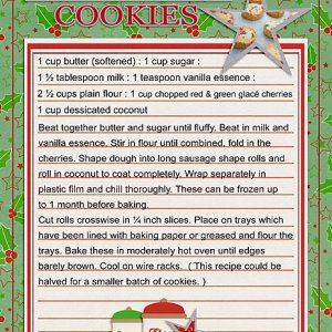Survivor 5 - Recipe Page - Christmas Cookie