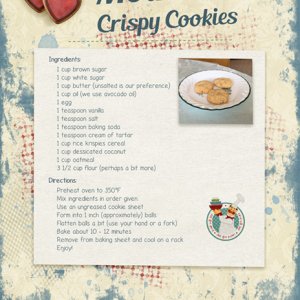 Week 5 Sugar and Spice Survivor - Mothers Crispy Cookies