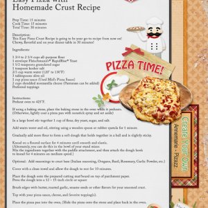 Create Your Own Pizza Recipe