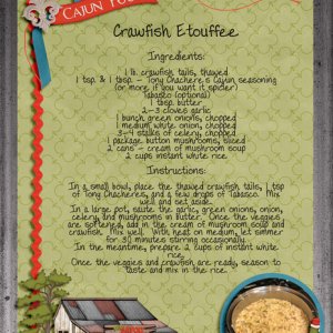 Survivor Week 5 - 8.5x11 Recipe Crawfish Etouffee
