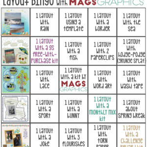 Mags Bingo April 2020 Challenge