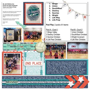 Varsity State Volleyball - Fall Junior Year #2