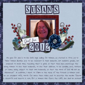Susan's Goals for 2012