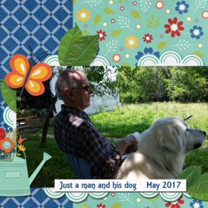 man and his dog