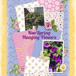 May 2020 Template Challenge - New Spring Hanging Flowers