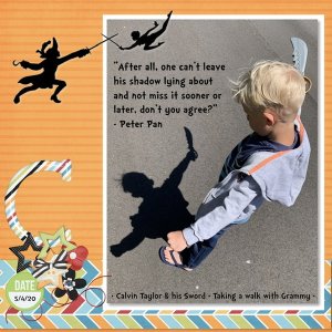 May 2020 Scraplift Challenge : Just Me + My Shadow