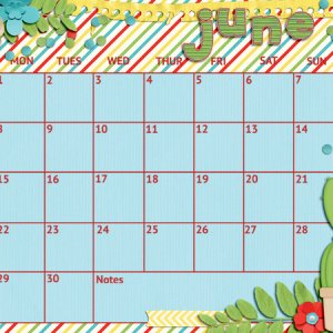 June Desktop Calendar