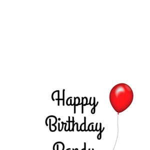 Font Challenge - Grand Hotel -Randy Birthday card