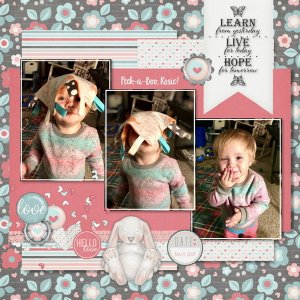 Word Art Challenge 2020: Peek a Boo Rosie