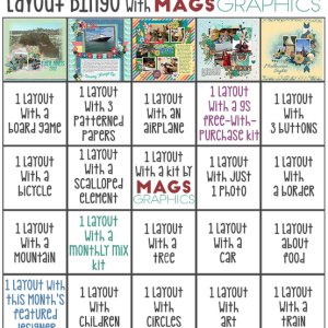 May 2020 Layout Bingo