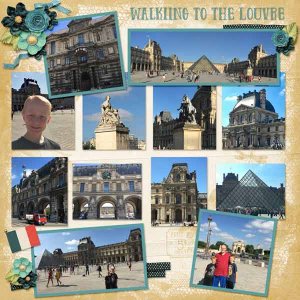 2018 Paris walk to Louvre